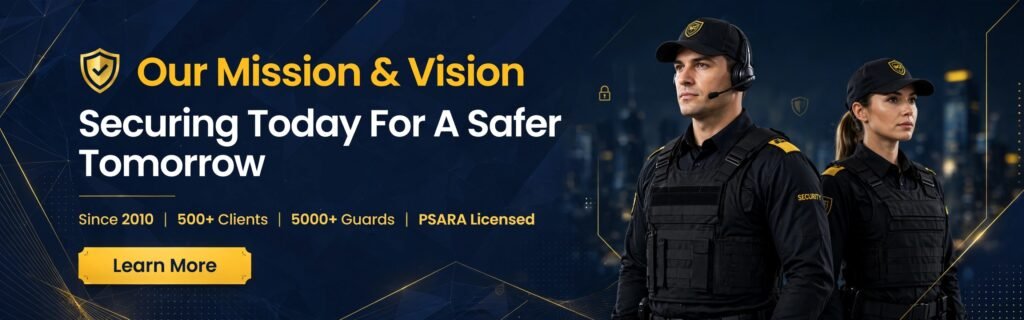 IMGS Security Mission Vision Banner - Security Guard Company Delhi NCR